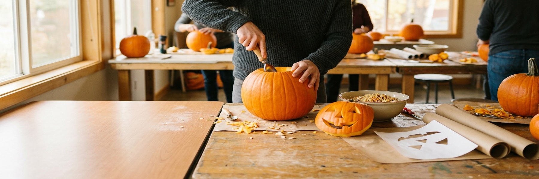 Homeschool Pumpkin Carving