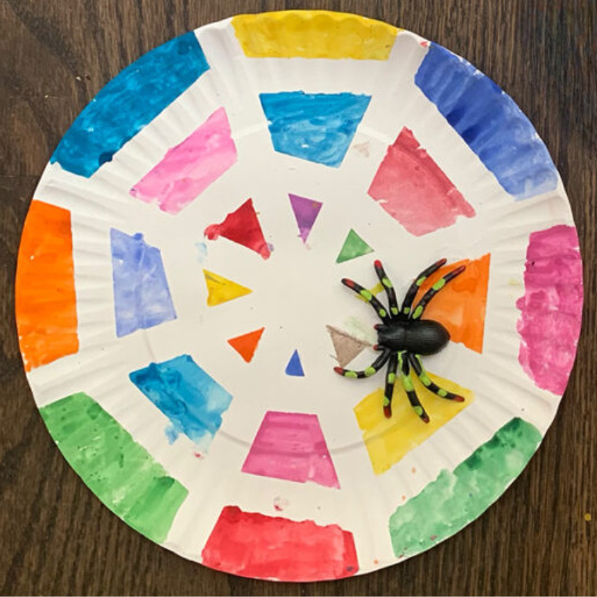 Watercolor Spider Web