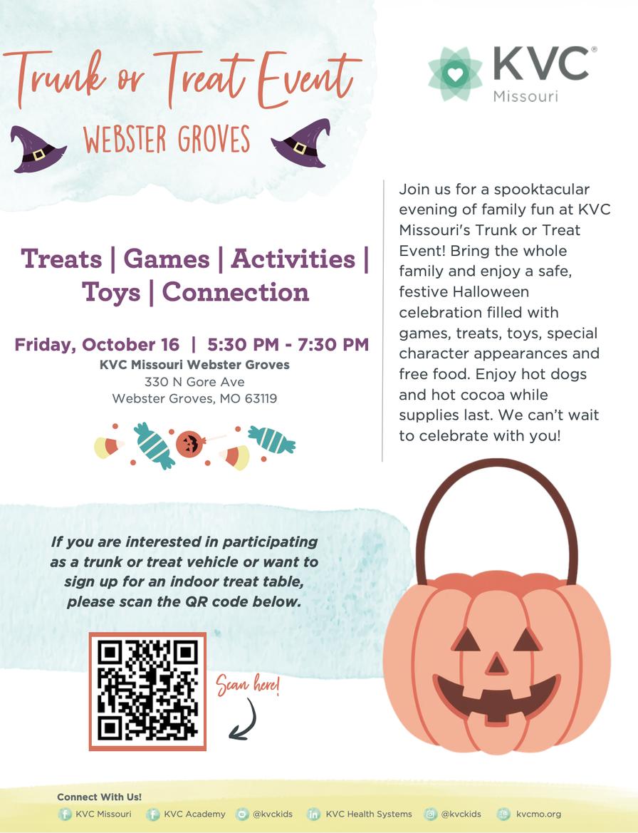 Trunk or Treat Event Webster Groves