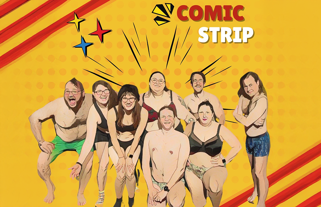 Shirts and Skins with Comic Strip and Friends