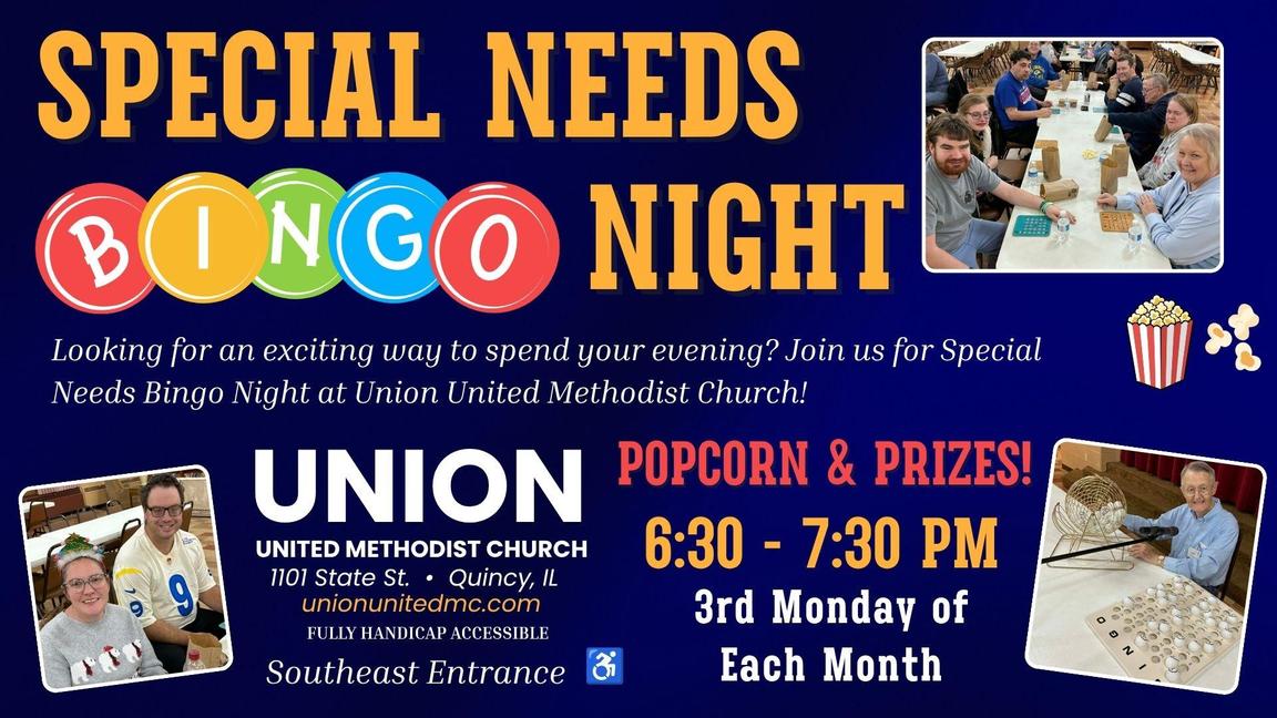 Special Needs Bingo Night