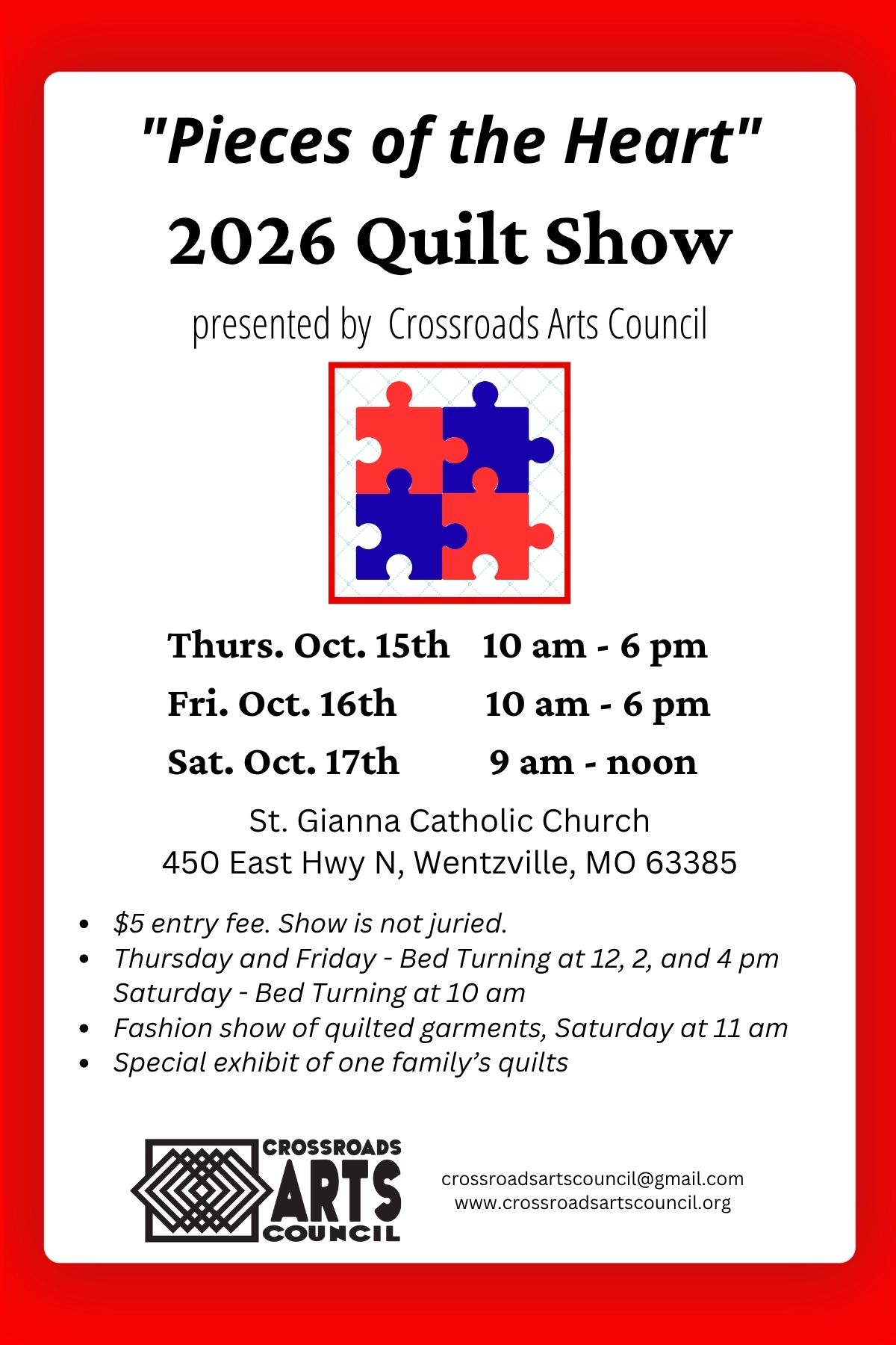 "Pieces of the Heart" Quilt Show