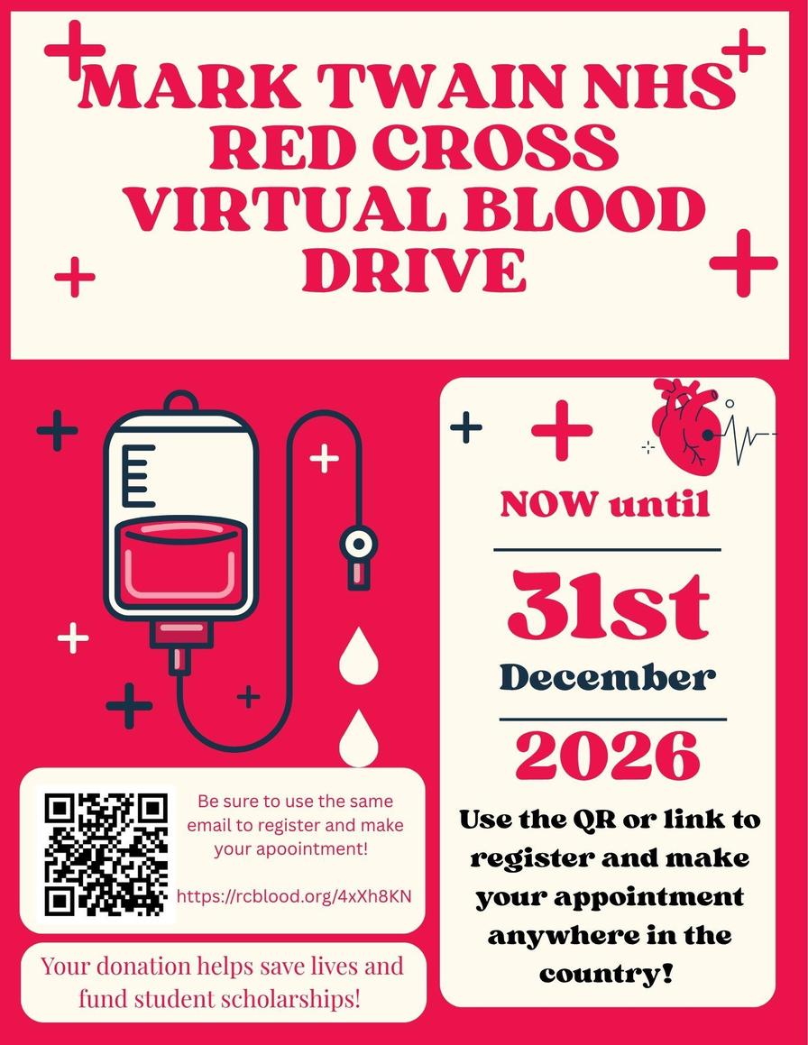Mark Twain High School NHS Virtual Blood Drive