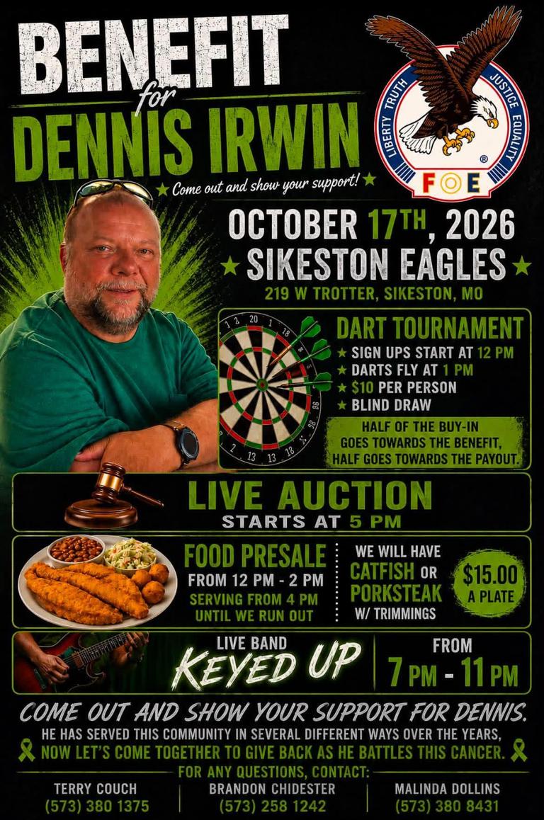 Benefit for Dennis Irwin